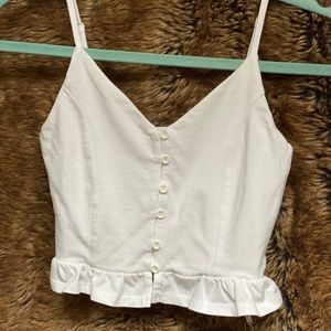 White forever 21 crop top